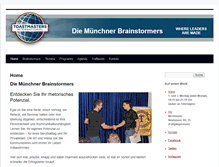 Tablet Screenshot of munich-brainstormers.de